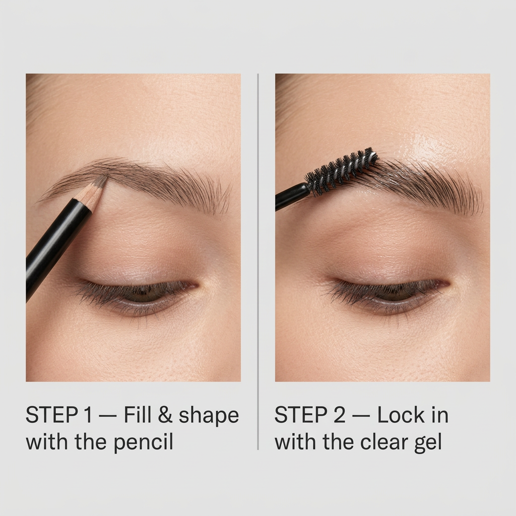 Eyebrow Pencil & Setting Gel Duo