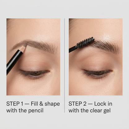 Eyebrow Pencil & Setting Gel Duo