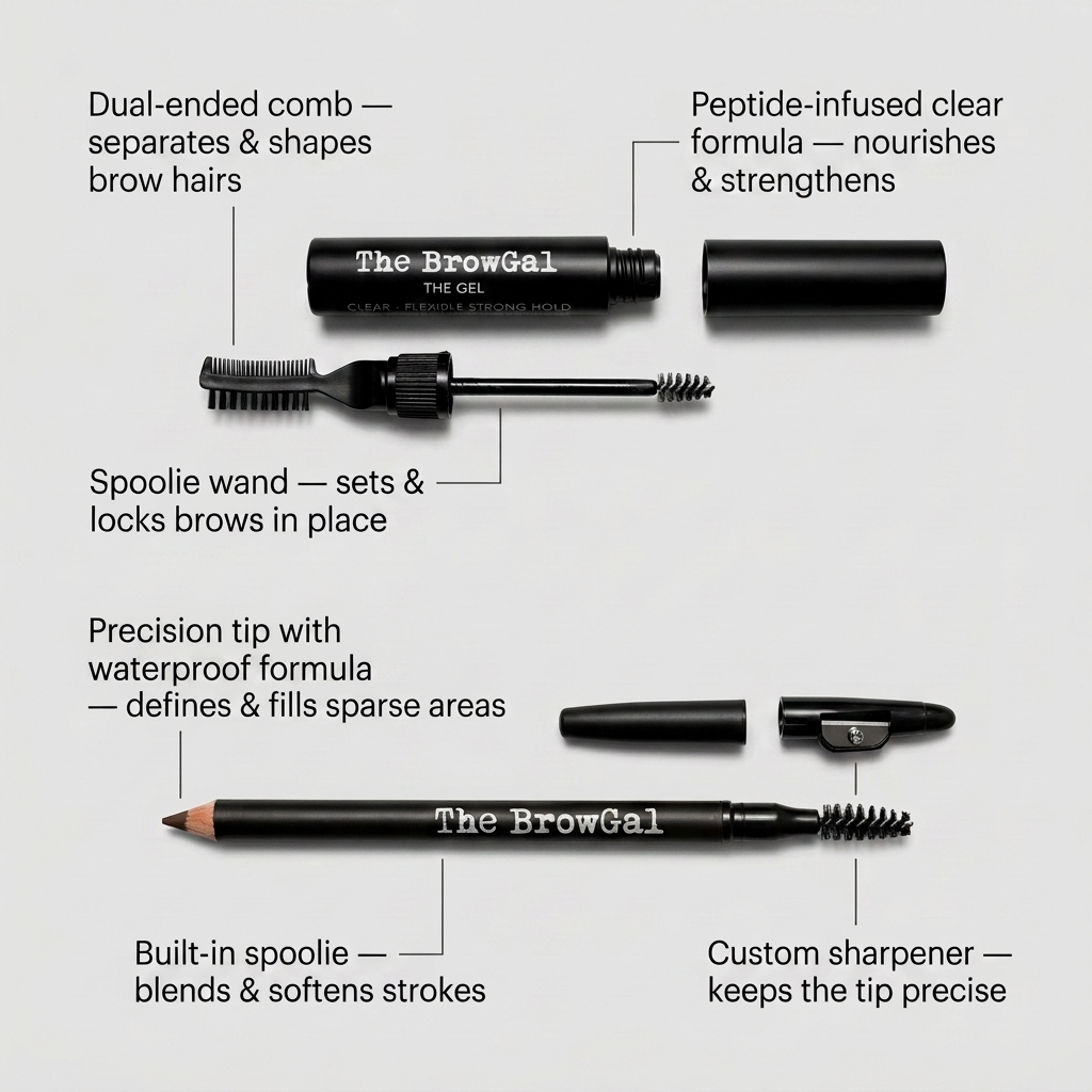 Eyebrow Pencil & Setting Gel Duo