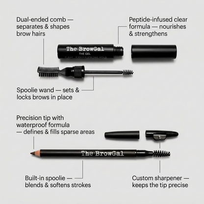 Eyebrow Pencil & Setting Gel Duo
