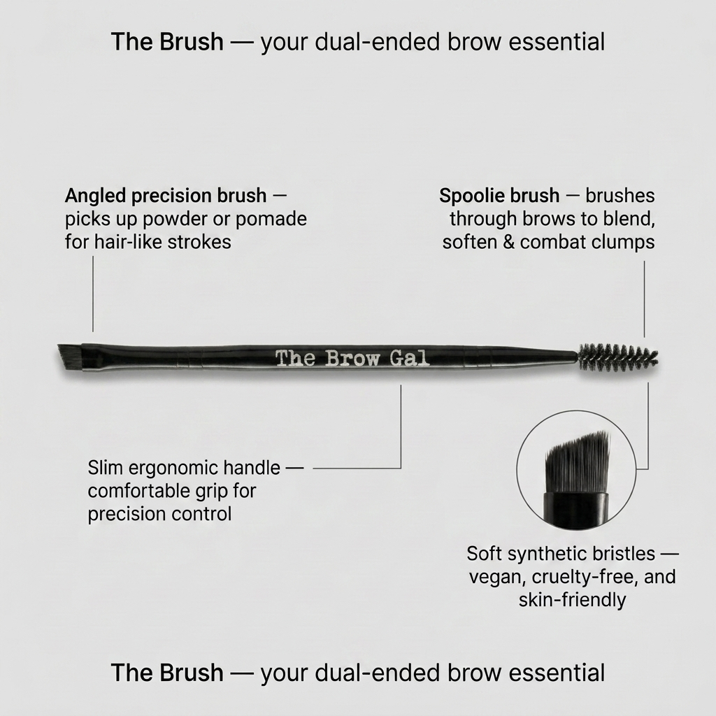Double Ended Eyebrow Brush