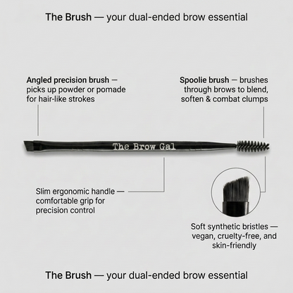 Double Ended Eyebrow Brush