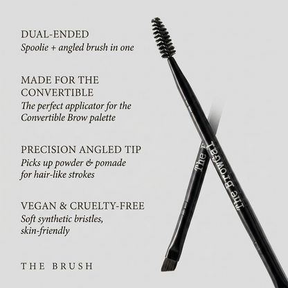 Double Ended Eyebrow Brush